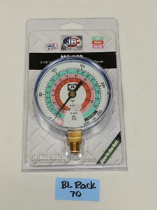 JB Industries M2-820 Glow In The Dark Manifold Gauges, 3-1/8" New-Old Stock - Picture 1 of 4