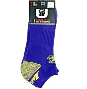LA LAKERS OFFIZIELLE NBA LIZENZIERTE 3 PAAR UNSICHTBARE HERRENSOCKEN Größe 6-12 neu mit Etikett $ 19,99 - Bild 1 von 16