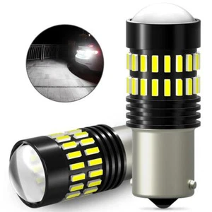 2x 1156 BA15S 48SMD LED Interior Light Bulb Tail Brake Reverse Turn Signal White - Picture 1 of 11