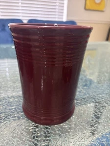 Fiesta ware Vintage Large cinnabar Fiesta Utensil Holder 6 1/2 X 5 1/4” - Picture 1 of 4