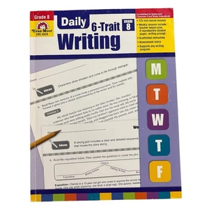 Daily 6-Trait Writing Grade 8 Teacher Book Evan-Moor Paperback Like New - Bild 1 von 11