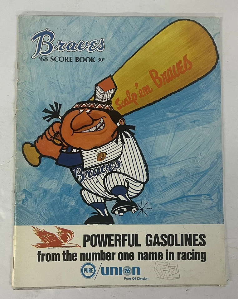 1968 ATLANTA BRAVES SCOREBOOK vs St. Louis Cardinals w/blank Score Card - Image 1 of 4