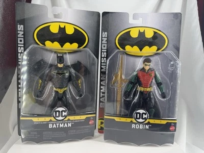 Juego de 2 figuras de acción DC Batman & Robin Missions - Mattel 2018 - ¡NUEVO! 🔥 Foto 1 de 3