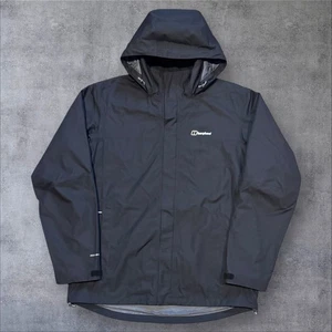 Schwarze Berghaus Hydroshell wasserdichte Herrenjacke mit Kapuze - Größe XXL (2XL) S396 - Bild 1 von 8