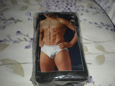 PACK DE TRES CALZONCILLOS NEGROS TIRO BAJO POLO RALPH LAUREN 100% ALGODÓN PEINADO Foto 1 de 2
