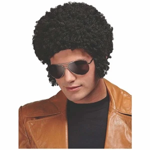 Peluca Disfraz Welcome Back Afro Años 60 70 Retro Adulto Hombre con Patilla - Imagen 1 de 1