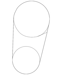 Genuine Mazda AC Belt LF51-15-908B - Picture 1 of 2