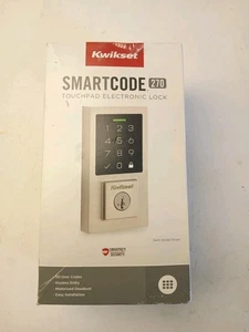 Catenaccio elettronico touchpad Open Box Kwikset SmartCode 270 - nichel satinato - Foto 1 di 10
