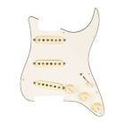 Pickguard Parchment Fender® pre-cablé SSS 11H / 8H pour Strat®, micros Tex-Mex