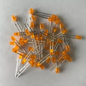 3mm Orange LED Lightt Diode Lights Bulbs 3V 20 mA - Picture 1 of 5