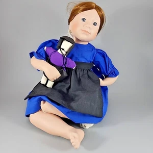 1990 Amish Blessings Porcelain Rebecca Doll Julie Good Kruger Edwin M Knowles - Picture 1 of 5