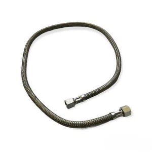 FLESSIBILE PER X BRUCIATORE GASOLIO Ø 1/8 1/4 3/8 1/2 3/4 1 CONICO ACCIAIO CRUVO - Foto 1 di 10