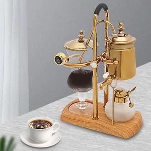 15 Unzen Royal Belgian Belgium Balance Syphon Kaffeemaschine Siphon Brüher Golden - Bild 1 von 24