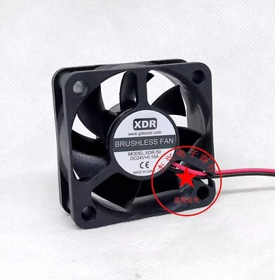 XDR XDR-50 5020 DC24V 0.15A 5CM 2-Wire Inverter Cooling Fan - Image 1 of 2