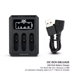 Cargador de batería múltiple USB DB-110 para Ricoh GR3 HDF GR III GRIII GRIIIX GR3X - Imagen 1 de 12
