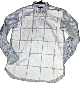 COMME DES GARCONS HOMME PLUS MULTI COLOR STRIPES WHITE RAW PATCHES LG CH 42" - Picture 1 of 9