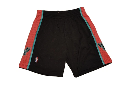 San Antonio Spurs 1998-99 Mitchell & Ness Authentic RELOAD Swingman Shorts-Black Cover
