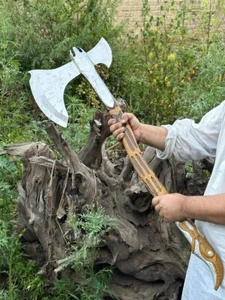 Beautiful custom handmade Viking forged Axe - Picture 1 of 6