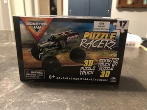 (2) Monster Jam 3D Puzzle Racer Monster Truck (grave Digger & Megadon) New - Picture 1 of 2