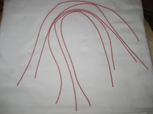 Bouillondraht in rosa, 5 Abschitte. einAbschnitt ist 44 cm lang. - Bild 1 von 3