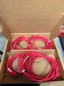 Cordon patch PANDUIT 24 AWG Cat 6 UTP cuivre 8 pieds rouge UTPSP8RDY - 6 PIÈCES - Photo 1/2