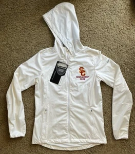 RARE USC Scholarship Club Womens Nike Shield Golf Jacket Size S White NWT *READ - Picture 1 of 18