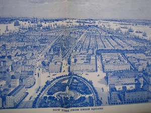 New York City 5 WORLD'S FAIRS 1853-1964 Fold-Out Exhibit Poster Brochure 22x22" - Picture 1 of 24