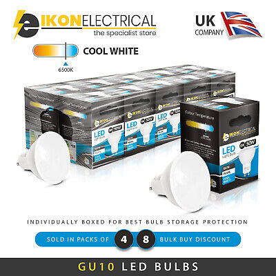 4/8 Pack GU10 LED Bulbs Warm White Cool White Spotlight 5W = 50W NON DIMMING  • 9.99£