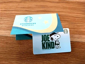 Starbucks PEANUT Card JOE KIND Snoopy 2025 Thailand - Picture 1 of 6