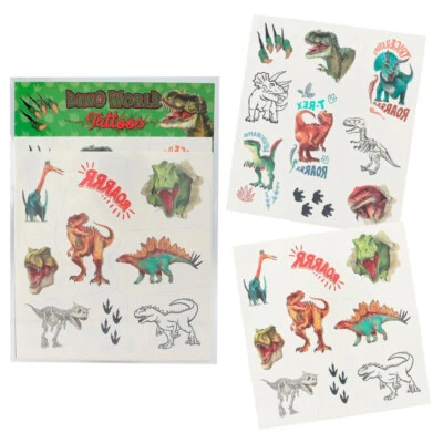 Depesche Dino World Tattoos Dinosaurs tattoo transfers set boys dinosaur dinos