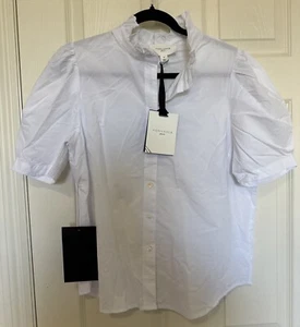 POMANDER PLACE White Cotton Alicia Blouse - Picture 1 of 2