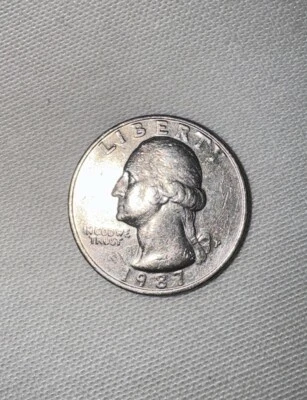 1987 P Quarter Mint Error Coin - Image 1 of 2
