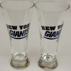 NFL New York Giants - 12oz Pilsner Glass, New (Set of 2) - Picture 1 of 1