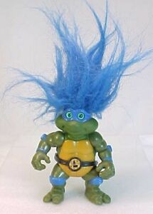 1993 Playmates TMNT Trolls LEONARDO Troll Teenage Mutant Ninja Turtles  Blue