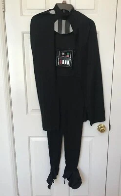 Fantasia, máscara, cinto e capa de Halloween Star Wars Darth Vader masculino tamanho médio (8) - Imagem 1 de 4