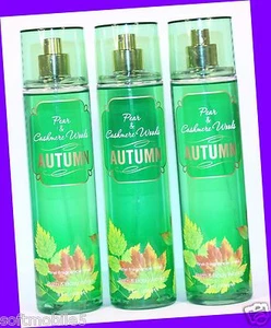 3 Bath Body Works PEAR & CASHMERE WOODS AUTUMN Fragrance Mist Spray - Bild 1 von 1