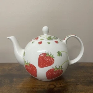 Strawberries By Northamptonshire Berry Fields England Creative Tops Teapot - Picture 1 of 8