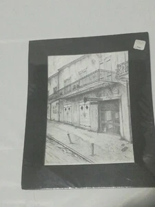 ARCHIE C BOYD "ST PETERS STREET" NEW ORLEANS HAND SIGNED PRINT Matted  ORIG WRAP - Foto 1 di 11