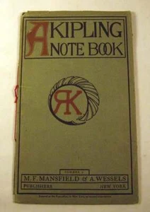 1899-Rudyard Kipling A KIPLING NOTE BOOK No. 2-British Literature,India - Picture 1 of 3