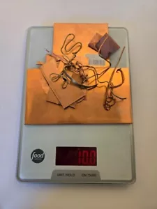 Lot of Red Copper Scrap Metal & brass wire for Crafts or Forging - 10 oz. - Picture 1 of 11