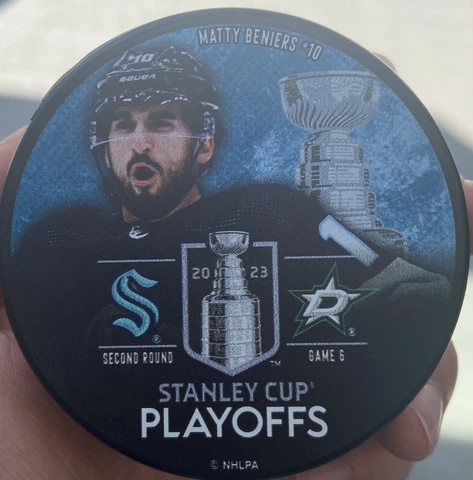 Seattle kraken dallas stars Playoffs round 2 game 6 matchup puck 5/13 beniers Cover