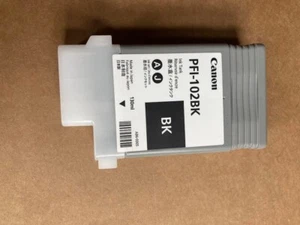 New ! GENUINE Canon ImagePrograf IPF500 Black Ink Cartridge PFI-102BK - Picture 1 of 2
