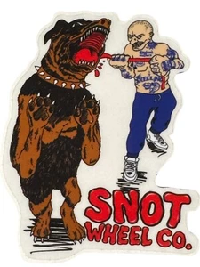 SNOT WHEEL CO. Monopatín PEGATINA/CALCOMANÍA 3 X 4 - Imagen 1 de 3