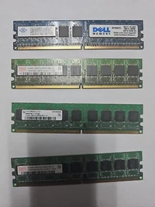 (4)total 3 of 512MB 1Rx8 RAM PC2-4200U-444-11-A1 (HYS72T64000HU-3 7 A) - Picture 1 of 6