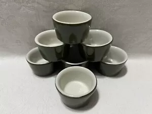 Hall U.S.A. Keramik-olivgrün/weiß Gewürzschale/Schüssel Set (7 Stück) - Bild 1 von 22