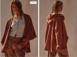 Cardi Free People Zayna de gran tamaño - Brownstone - X-SMALL - NUEVO CON ETIQUETAS - PRECIO DE VENTA SUGERIDO POR EL FABRICANTE 118 £ - Imagen 1 de 8