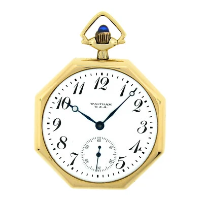 Antiguo Modelo Waltham 1894 Nº Reloj Bolsillo 220 12s Oro 14k Estuche Oscilante Foto 1 de 4