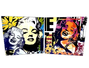 Paul Raynal Popkultur Unanime Marilyn Monroe Set x2 extrem seltene Medien - Bild 1 von 6