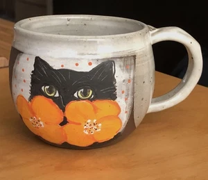 Tazza caffè Lena Wolek ceramica gattino gatto artista firmata fatta a mano ceramica - Foto 1 di 11