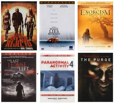 Halloween Horror DVD Lot: Devil's Rejects/What Lies Beneath/The Purge/More!!! - Image 1 of 4